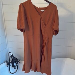 Elegant Rust Dress
